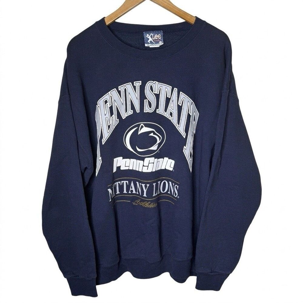 Vintage 90s Penn State Nittany Lions Crewneck Sweatshirt XL Lee Sport USA Made